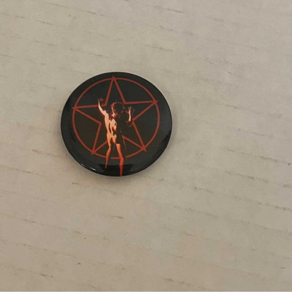 Rush Starman Round Hat Backpack Pinback Pin Button Rush Band Memorabilia Vtg
